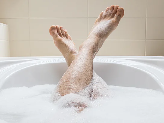 Hautreinigung Baden Schaumbad