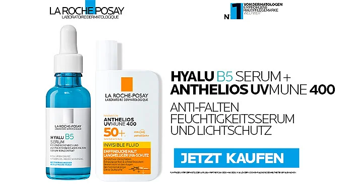 Hyalu B5 Serum und Anthelios UVMUNE 400
