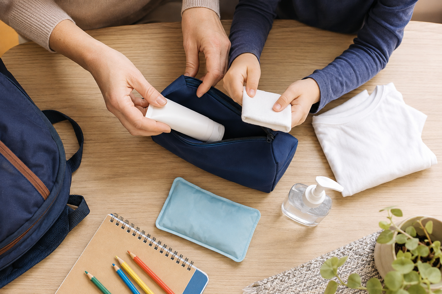 Vorereitung SOS Kit für Schule bei Neurodermitis Kind
